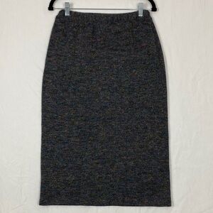 Lorena Belli Knit Pencil Skirt Wool Blend Midi Length